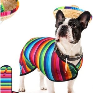New Sombrero Hat Serape/Poncho Multicolor